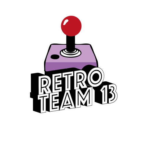 Manette de jeu avec « RETRO TEAM 13 » écrit devant