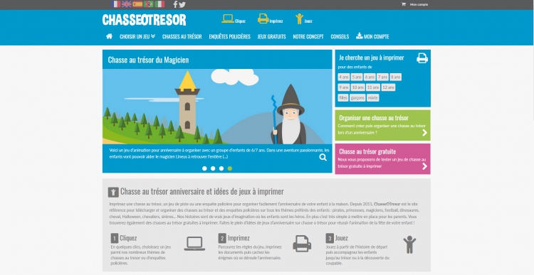 Capture du site chasse-tresor.net