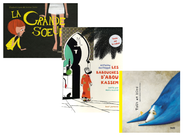 Couverture des 3 livres pour enfants lus par Claire