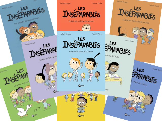 couvertures de la série "Les inséparables"